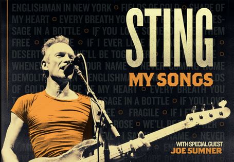 TICKETS ON SALE NOW! Sting performs in Manila this coming .